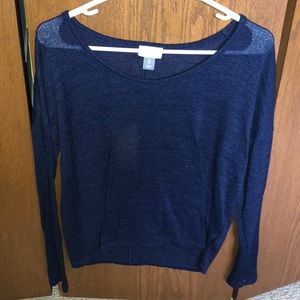 navy blue long sleeve